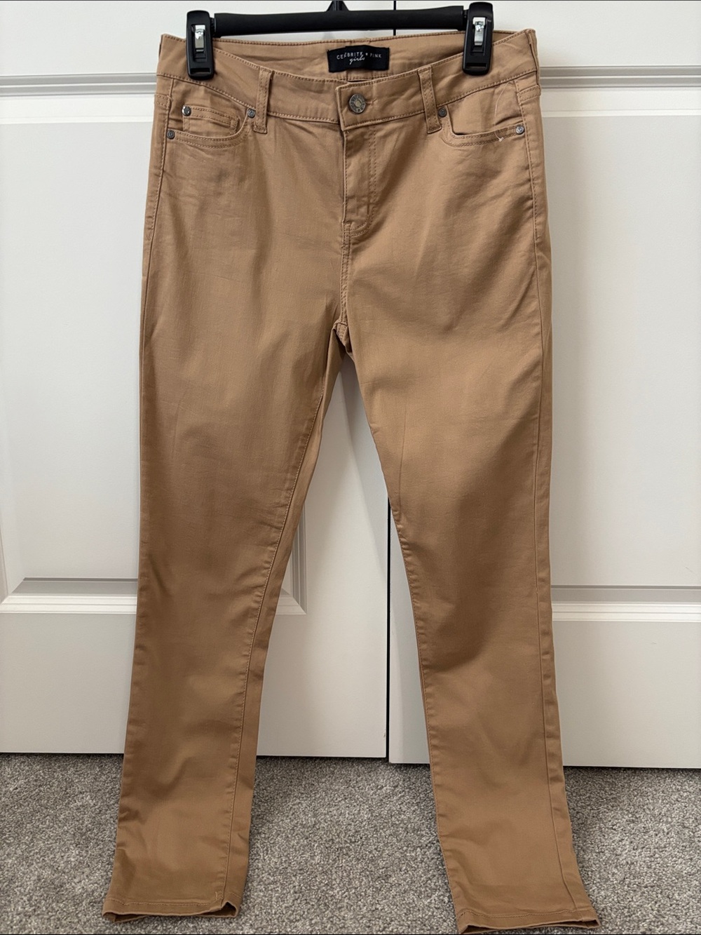 Celebrity Pink Girls Tan Casual Skinny Pants